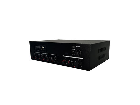 แอมพลิฟายเออร์ระบบ 120W AC230V PA พร้อม MP3 SD BT FM