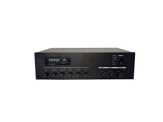 แอมพลิฟายเออร์ระบบ 120W AC230V PA พร้อม MP3 SD BT FM