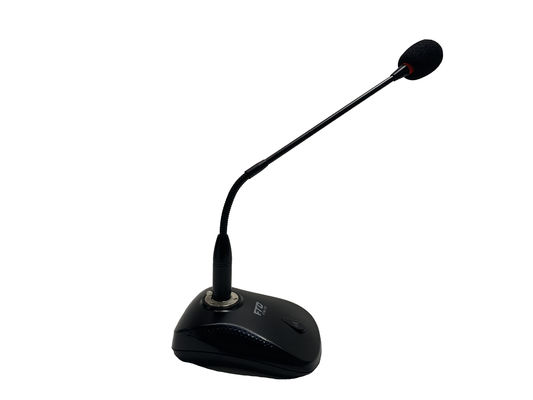 ระบบไมโครโฟน FTD PA ไมโครโฟนคอนเดนเซอร์แบบตั้งโต๊ะ Phantom Power For Speech