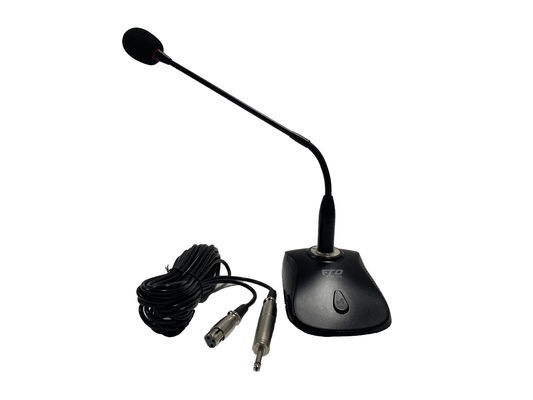 ระบบไมโครโฟน FTD PA ไมโครโฟนคอนเดนเซอร์แบบตั้งโต๊ะ Phantom Power For Speech
