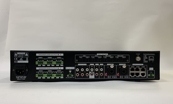6*120W Audio Matrix Amplifier 6 Channel Pa System Set 70dB S/ N Ratio
