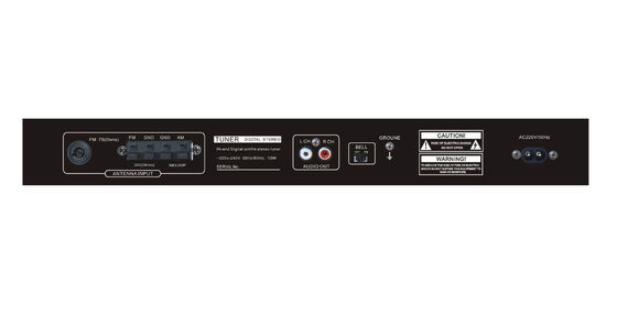 เครื่องเล่นดีวีดีเสียงน้ำหนักเบา Digital AM FM Tuner ODM 482*240*44mm