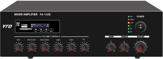 Professional PA Mixer Amp เครื่องขยายเสียง 60W ความต้านทานอุณหภูมิสูง