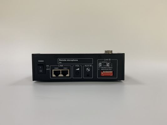 RS485 600m PA System Amplifier รีโมท 6 โซนไมโครโฟนสูงสุด 8 ยูนิต