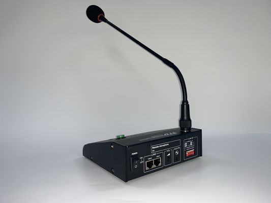 RS485 600m PA System Amplifier รีโมท 6 โซนไมโครโฟนสูงสุด 8 ยูนิต