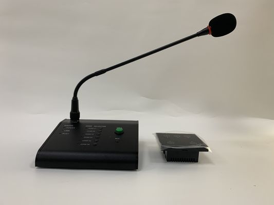 FTD Audio Matrix Amplifier สีดำ 6 โซน Gooseneck Remote Call Paging Microphone Black