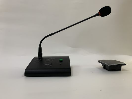 FTD Audio Matrix Amplifier สีดำ 6 โซน Gooseneck Remote Call Paging Microphone Black