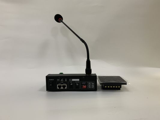 FTD Audio Matrix Amplifier สีดำ 6 โซน Gooseneck Remote Call Paging Microphone Black