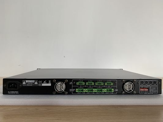FTD 4*350W 4 ช่องสัญญาณ Class D เพาเวอร์แอมป์ 1750W การใช้พลังงาน