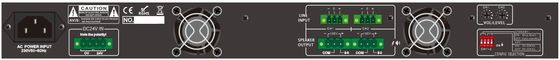 ISO9001 Class D เครื่องขยายเสียง Digital PA Amplifier 120W 115V
