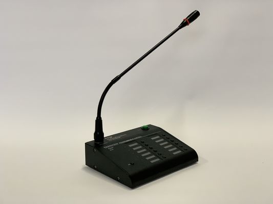EN54 ไมโครโฟนประกาศด้วยเสียง DC24V 12 โซน Remote Paging Microphone