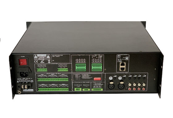 CE Fire Alarm ระบบอพยพด้วยเสียง 500W 6 Zone Metal PAVA System