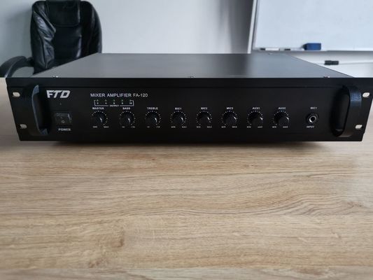 แอมพลิฟายเออร์ระบบ PA ความสูง 2U ขนาด 19 นิ้ว 350W RMS