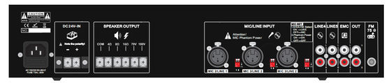 เครื่องขยายเสียงระบบ Speech PA 24VDC 60W Stereo Amplifier ทนทาน