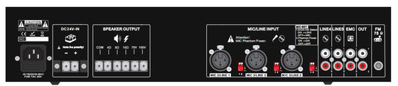 แอมพลิฟายเออร์ระบบ OEM 500W 100V PA พร้อมระบบป้องกันการโอเวอร์โหลดของมิกเซอร์ ECHO