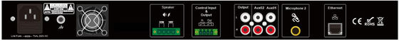 19 นิ้ว Rack IP Network PA System Amplifier 120W
