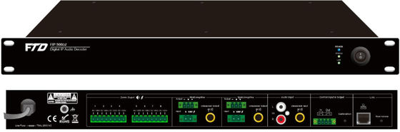 1U ความสูง 8 โซน IP Network Audio Adapter AC230V IGMP ARP ICMP Protocol