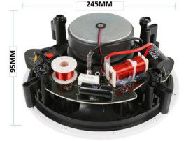 6.5in 8 Ohms PA ลำโพงระบบ Flush Mount ลำโพงติดเพดาน Frameless