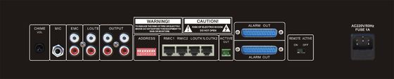 830W 10 Zone PA System ระบบเสียงประกาศสาธารณะ AC Fuse Black Paging Selector