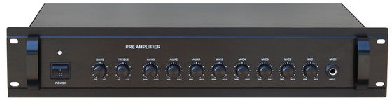 AC220V 240V ระบบเสียงประกาศสาธารณะ Pre Amplifier อุปกรณ์ประมวลผลสัญญาณ
