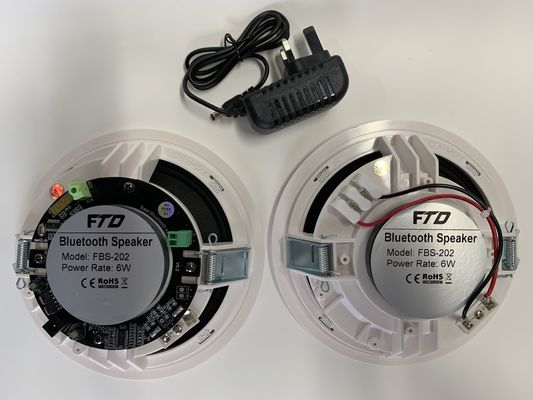 ลำโพงบลูทูธ 6&quot; 2*6W พร้อมลำโพงติดเพดานแบบแอ็คทีฟและพาสซีฟหนึ่งตัว