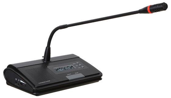 60Hz ถึง 16KHz ระบบการประชุมไร้สายแบบดิจิตอล UHF Master Controller
