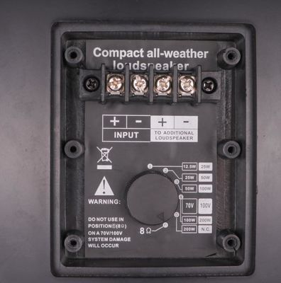 ลำโพงเสียงระดับมืออาชีพ 100W 50W ระบบเสียงพลังสูงทนฝนและแดด 103dB