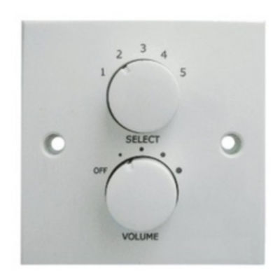 ระบบ PA ABS 6W 100V ลำโพง Volume Control สีขาว 100V Line Attenuator