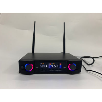 Professional PA Speaker Volume Control ระบบไมโครโฟนไร้สาย UHF พร้อมลำโพง Bluetooth