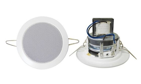 เชิงพาณิชย์ 20KHz 100V ลำโพงระบบเพดาน PA 3W - 6W