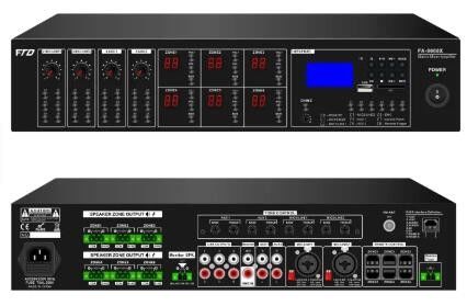 ใหม่มาถึง 19'' แร็คขนาด Matrix Mixer Amplifier พร้อม USB/SD/FM/BT