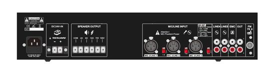 เพาเวอร์แอมป์ PA 20 ปอนด์พร้อมอัตราส่วนสัญญาณต่อสัญญาณรบกวน >100dB และ THD