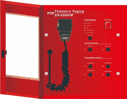ระบบการอพยพด้วยเสียงแบบดิจิตอล การเตือนด้วยเสียง Poe Emergency Fireman Paging Microphone