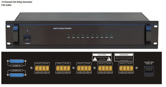 ระบบเสียงประกาศสาธารณะ 10 Channel 24V Relay Generator ระบบ PA