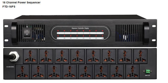 16 Channel Power Sequencer ระบบเสียงประกาศสาธารณะ 30w